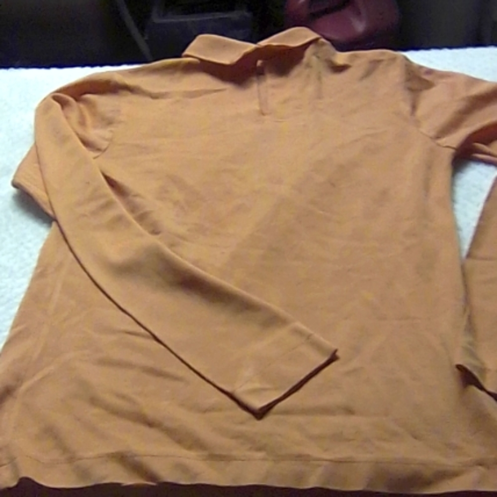 Long sleeve polyester blouse
